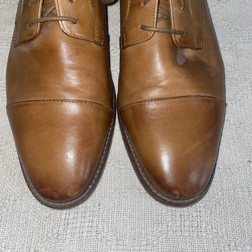 Florsheim Men’s Dress Shoes Size 12 3E Brown Leather Captoe Business Formal